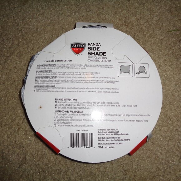 Sun Shade Panda for Backseat Window - Picture 2 of 2